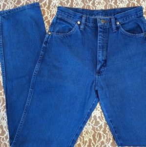 Vintage Wrangler True Blue Wash Mom Jeans Hi Rise